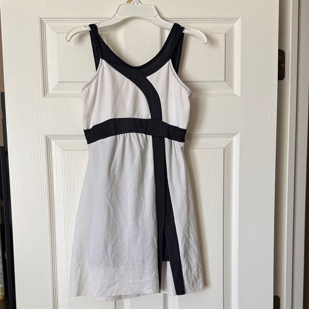 Black and white dance dress
